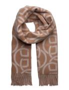 G Pattern Wool Scarf Accessories Scarves Winter Scarves Beige GANT