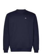 Tjm Reg S Flag Crew Tops T-Langærmet Skjorte Navy Tommy Jeans