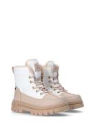 Tommy Hilfiger Kids' Fur Boots Vinterstøvler Med Snøre White Tommy Hil...