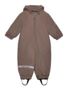 Snow Suit Solid Outerwear Coveralls Snow-ski Coveralls & Sets Brown Mi...