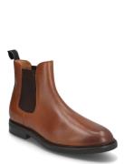 Calf Leather-Asher Chlsea-Bo-Mcb Støvlet Chelsea Boot Brown Polo Ralph...