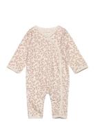 Jumpsuit Aop Langærmet Body Beige Fixoni