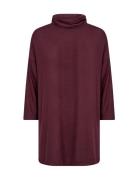 Sc-Biara Tops Knitwear Turtleneck Burgundy Soyaconcept