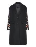 Coat Cracovia Uldfrakke Frakke Black Desigual