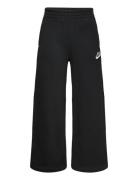 Nike Sportswear Club Fleece Wide Leg Pants Sport Sweatpants Black Nike