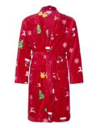 Cute Christmas Robe Red Morgenkåbe Red Christmas Sweats