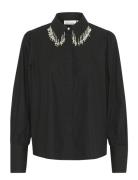 Kbsim Shirt Tops Shirts Long-sleeved Black Karen By Simonsen