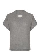 Hevinpw Pu Tops Knitwear Jumpers Grey Part Two