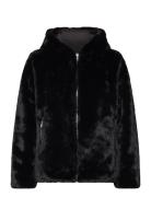 Reversible Quilted & Faux-Fur Coat Outerwear Faux Fur Black Lauren Ral...