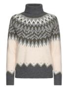 Fqmerla-Pullover Tops Knitwear Turtleneck Grey FREE/QUENT