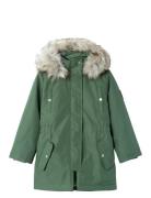 Nkfmilla Parka Jacket Long Fo Noos Parka Jakke Green Name It