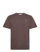 Sami Classic T-Shirt Tops T-Kortærmet Skjorte Burgundy Wood Wood