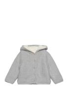 Knit Cardigan With Fleece Lining Tops Knitwear Cardigans Grey Mango