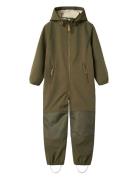 Nmmlaalfa Suit 1Fo Lil Outerwear Coveralls Shell Coveralls Green Lil'A...