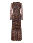 Slkerrie Arine Dress Maxikjole Festkjole Brown Soaked In Luxury