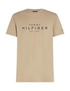 Big Hilfiger Tee Tops T-Kortærmet Skjorte Beige Tommy Hilfiger