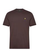 Ottoman Tipped T-Shirt Tops T-Kortærmet Skjorte Brown Lyle & Scott