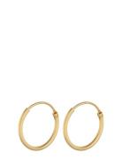 Tiny Plain Hoops Designers Jewellery Earrings Hoops Gold Pernille Cory...