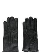 Slhzain Leather Gloves B Accessories Gloves Finger Gloves Black Select...