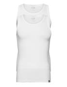 Puma Basic 2P Tank Top Tops T-shirts Sleeveless White PUMA