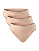 Women's Bamboo Bikini 3-Pack Sport Panties Briefs Beige Danish Enduran...