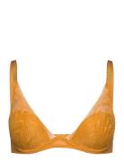 Thelma Plunge T-Shirt Bra Lingerie Bras & Tops T-shirt Bras Yellow Pas...