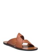 Allai Brandy Vacchetta Designers Sandals Flat Brown ATP Atelier