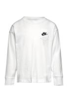 Lk-L/S Knit Top Sport T-shirts Long-sleeved T-Skjorte White Nike