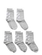 Hmlmake My Day Sock 5-Pack Sport Socks & Tights Socks Grey Hummel