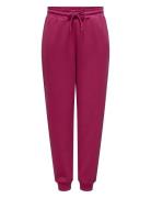 Onplounge Life Hw Reg Swt Pnt Noos Sport Trousers Joggers Pink Only Pl...