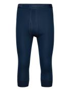 Dovre Benklæde 3/4 Ben Og Gylp Bottoms Base Layer Bottoms Blue Dovre