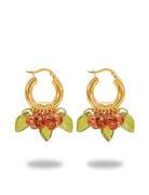 Cranberry Queen Earrings Designers Jewellery Earrings Hoops Pink ANNEL...