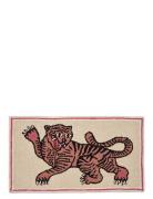 Frame Rug, Pink Tiger Home Textiles Rugs & Carpets Wool Rugs Multi/pat...