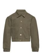 Jacket Denim Outerwear Jackets & Coats Denim & Corduroy Khaki Green Cr...