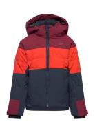 Valloire Jkt Jr Sport Snow-ski Clothing Snow-ski Jacket Red Five Seaso...