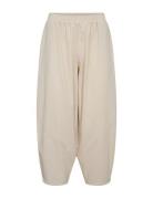 Sc-Cissie Bottoms Trousers Capri Trousers Beige Soyaconcept