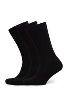 Core Ankle Rib Sock 3P Sport Women Sport Clothing Sport Socks Black Bj...