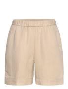 Rel Linen Blend Pull On Shorts Bottoms Shorts Chino Shorts Beige GANT