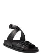 Market Designers Sandals Flat Black Munthe