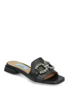 Flat Simili Sandal Designers Sandals Flat Black Apair