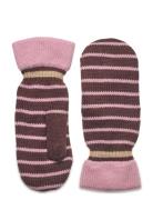 Thin Striped Emerald Mittens Accessories Gloves Thumb Gloves Brown Bec...