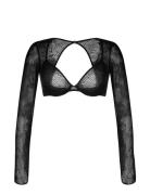 Marble Tops Lingerie Bras & Tops T-shirt Bras Black Dorina