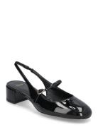 Heeled Shoes With Buckle Shoes Sling Backs Heeled Slingbacks Black Man...