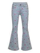 Tnlaflared Embroidery Jeans Bottoms Jeans Bootcut Jeans Blue The New