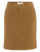 Lisa Minicord Skirt Skirts Short Skirts Brown Newhouse