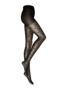 Pcnia Heart Tights Lingerie Pantyhose Black Pieces