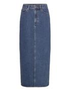 Evianna Denim Maxi Skirt Skirts Maxi Skirts Blue Bardot