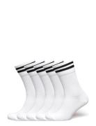 5-Pk Tennis Socks With Stripes Sport Sport Clothing Sport Socks White ...