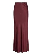 Tyne Satin Maxi Skirt Skirts Maxi Skirts Burgundy Twist & Tango