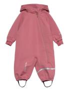 Shell Suit Outerwear Coveralls Softshell Coveralls Pink Minymo